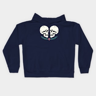 Romantic Couple Skeleton Kids Hoodie